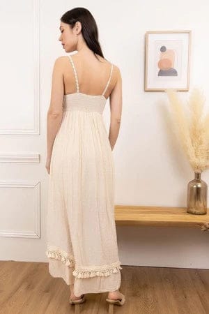 Ibiza Boho Asymmetrische gehaakte Boheemse jurk