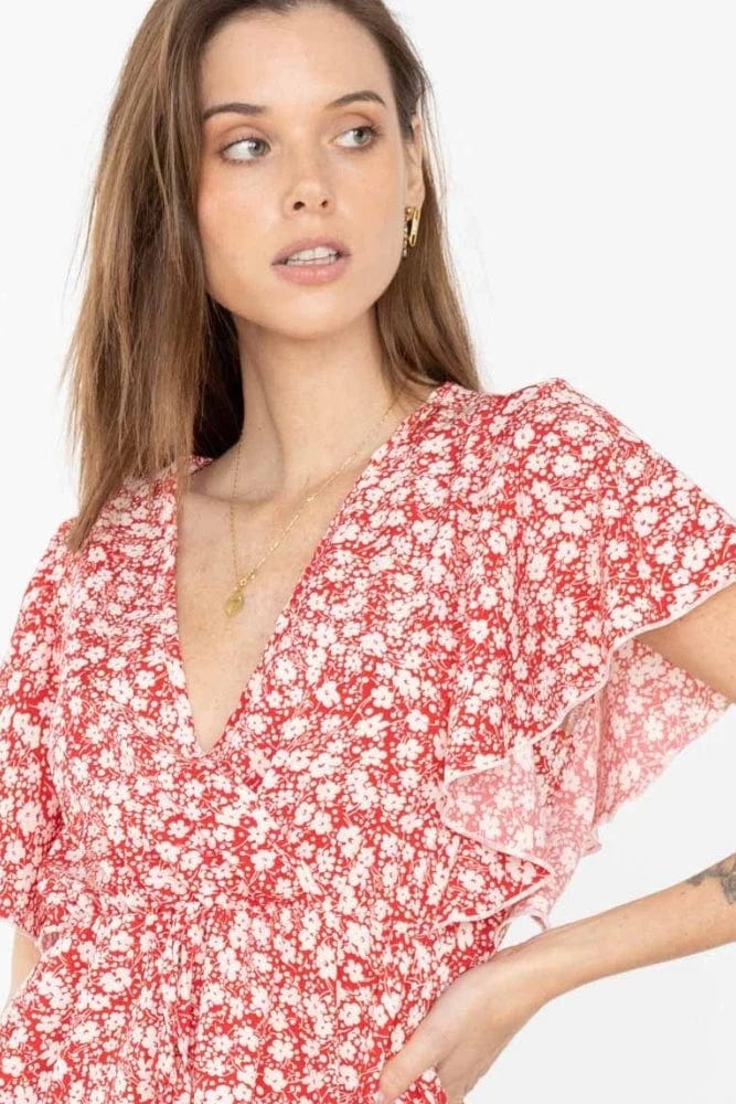 Ibiza Boho Bloemen korte Ibiza jurk