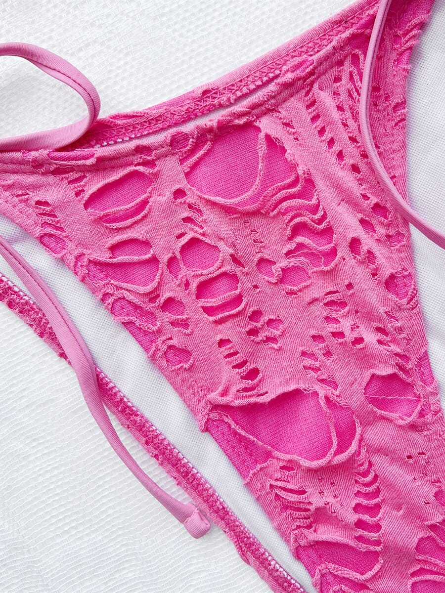 Ibiza Boho Braziliaans Boho Roze Bikini