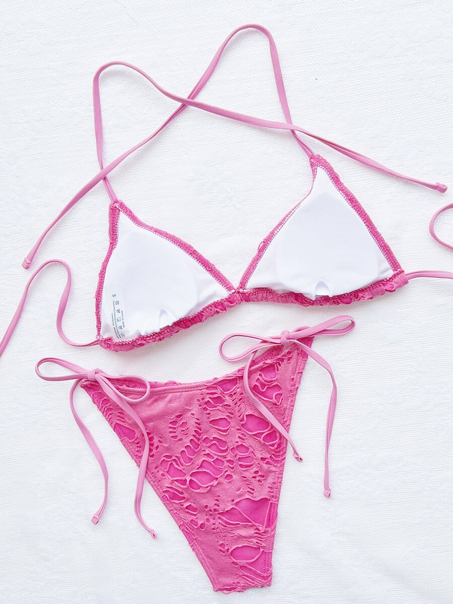 Ibiza Boho Braziliaans Boho Roze Bikini