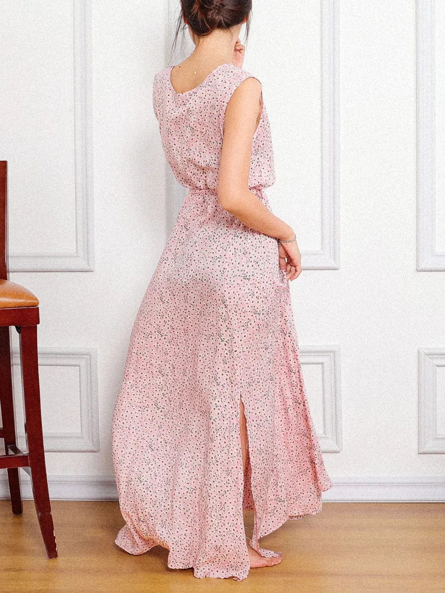 Ibiza Boho Chique Roze Bruiloft Gast Jurk