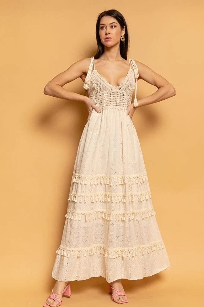 Ibiza Boho Gehaakte Hippie Ibiza Jurk