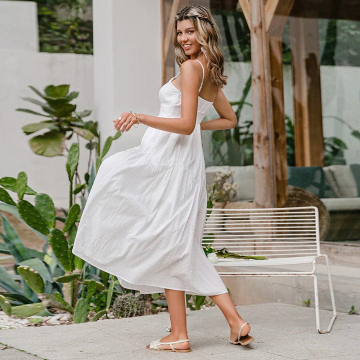 Ibiza Boho Kante midi jurk