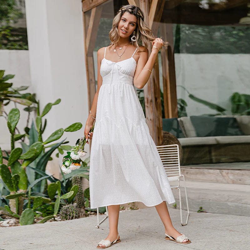 Ibiza Boho Kante midi jurk