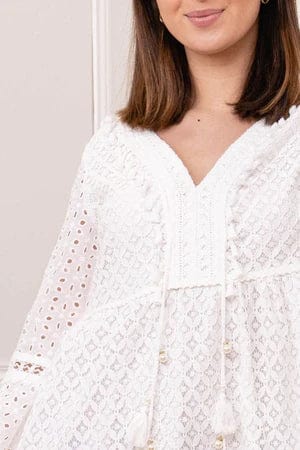 Ibiza Boho Korte geborduurde Ibiza jurk