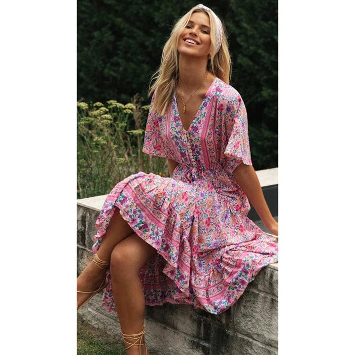Ibiza Boho Landelijke Ibiza Style Jurk Lang