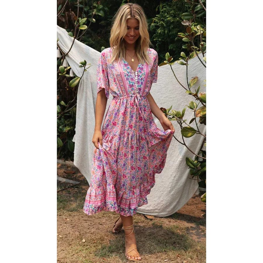 Ibiza Boho Landelijke Ibiza Style Jurk Lang