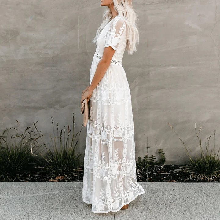 Ibiza Boho Maxi Kanten Ibiza Jurk