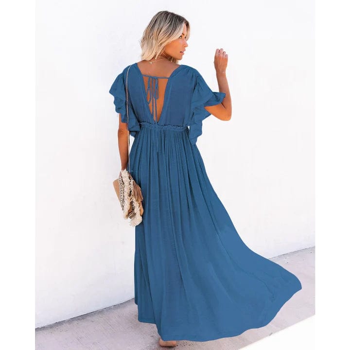 Ibiza Boho Maxi Marineblauwe Ibiza Jurk