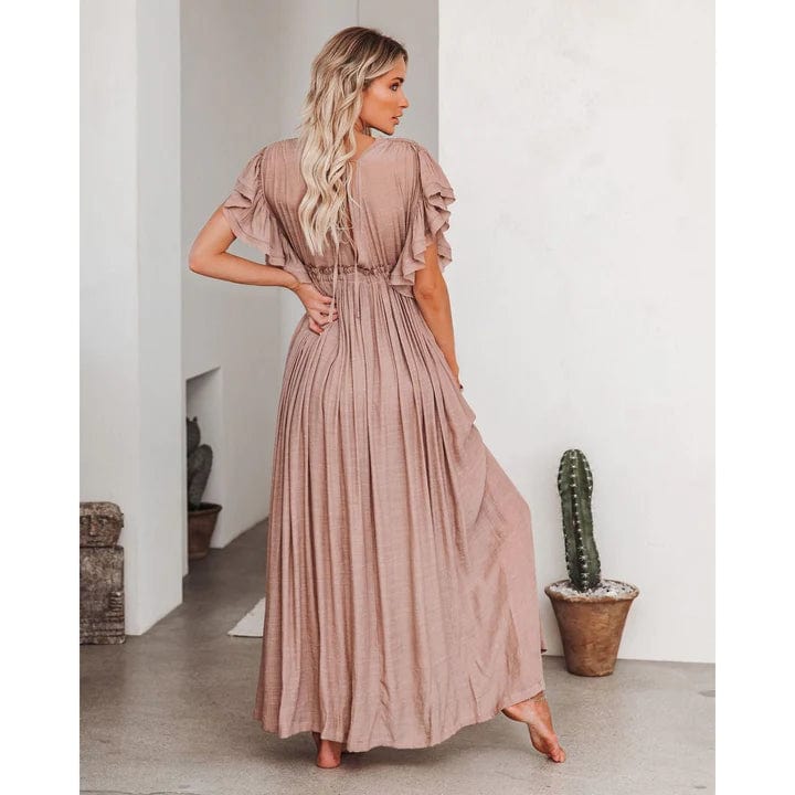 Ibiza Boho Maxi Taupe Ibiza Jurk