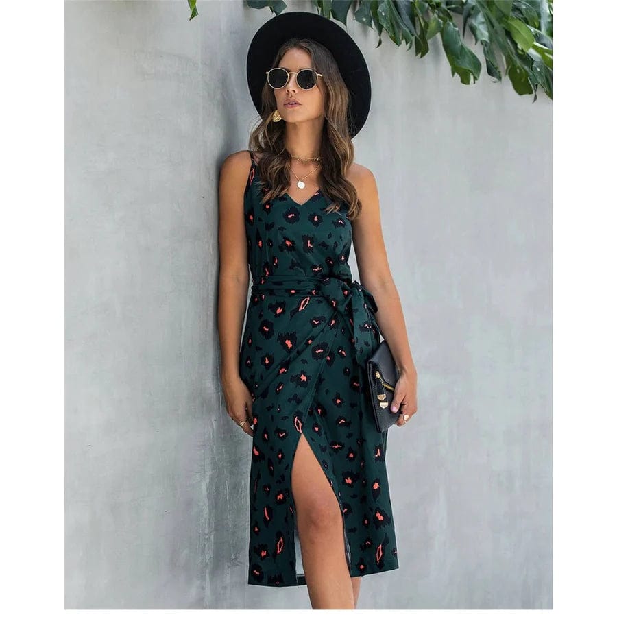 Ibiza Boho Midi Donkere Ibiza Jurk