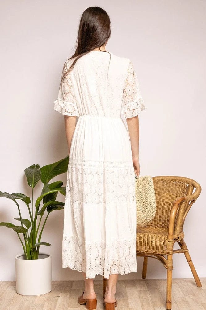 Ibiza Boho Rustieke witte Ibiza jurk