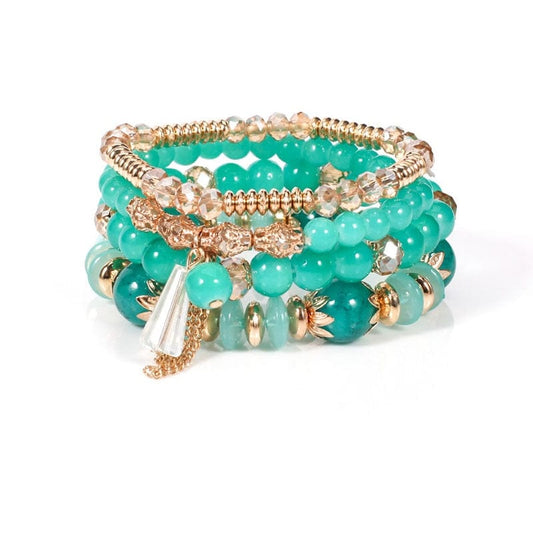 Ibiza Boho Boheemse Groene Armbanden Set Hippie Stijl