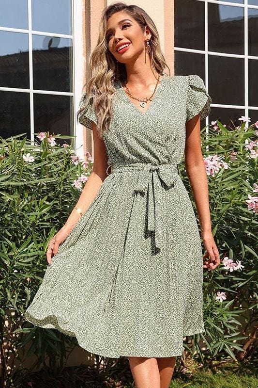 Ibiza Boho Groene Zomer Stijl Jurk