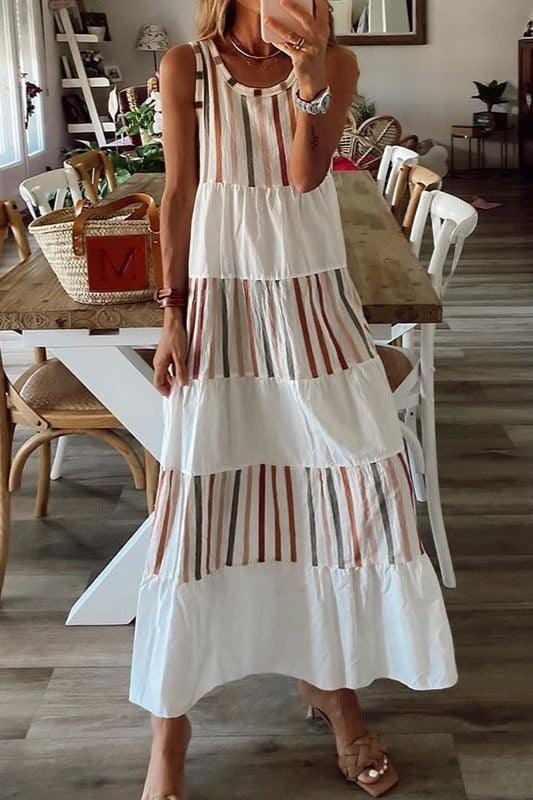 Ibiza Boho Witte Hippie jurk